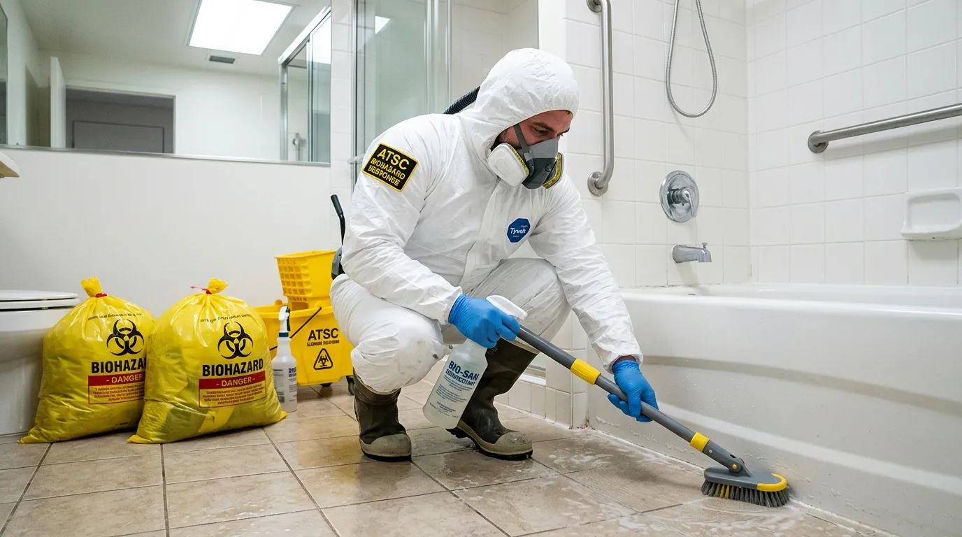 Decontamination equipment deployed for Blood Cleanup in Wadsworth